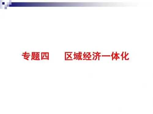 5区域经济一体化