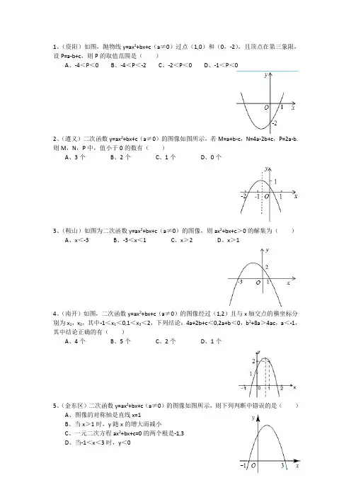 二次函数综合