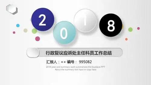 行政复议应诉处主任科员工作总结述职汇报模板【精选】
