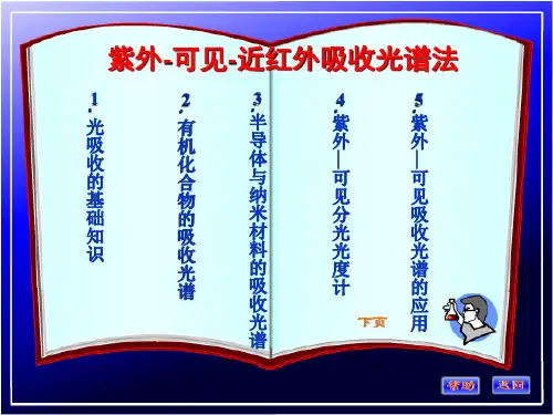 现代仪器分析-紫外可见近红外吸收光谱