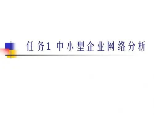 中小型企业网络分析