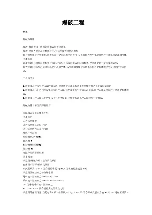 光面与预裂爆破