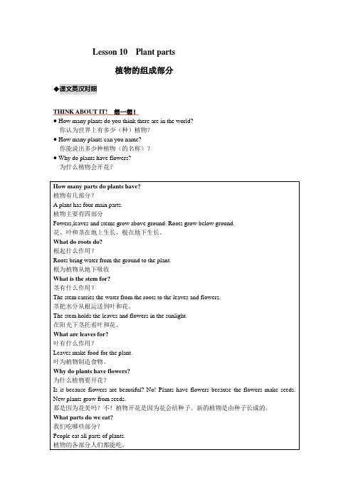 八年级英语下册Lesson10教材内容详解冀教版