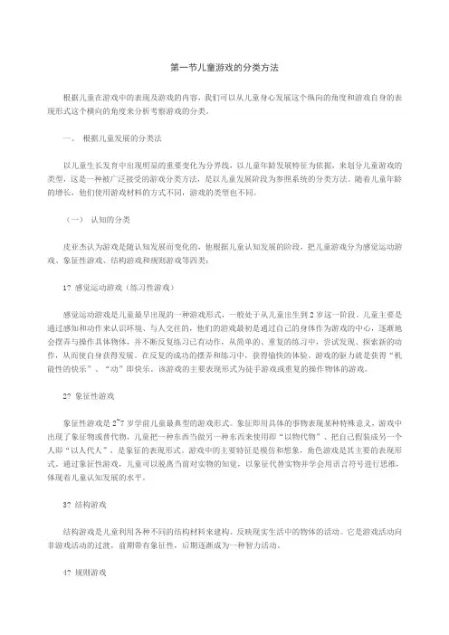 游戏分类