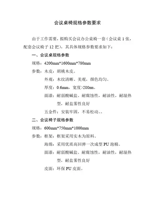 会议桌椅
