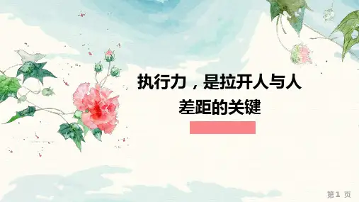 05.执行力是拉开人与人差距的关键