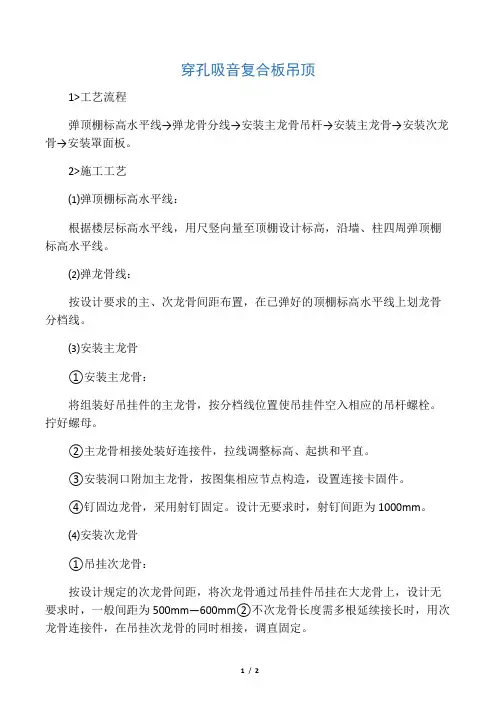 穿孔吸音复合板吊顶(2)