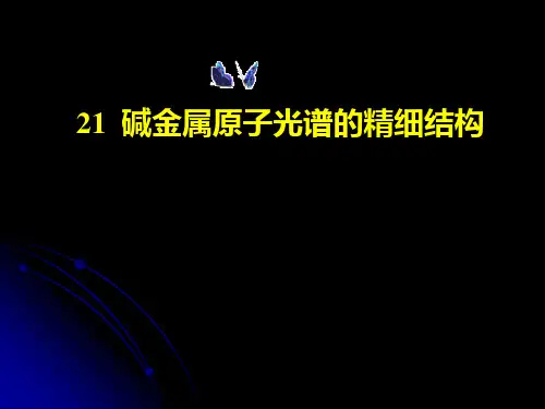 碱金属原子光谱的精细结构