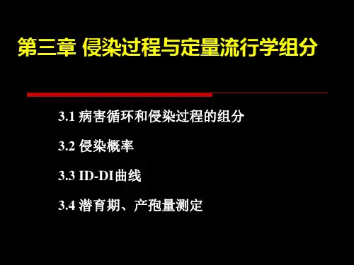 第三章 侵染过程与定量流行学组分