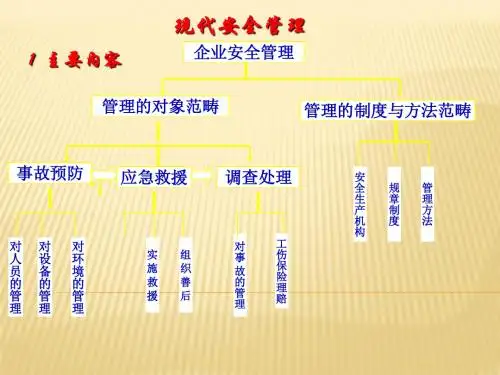 应急预案编制与现代安全管理
