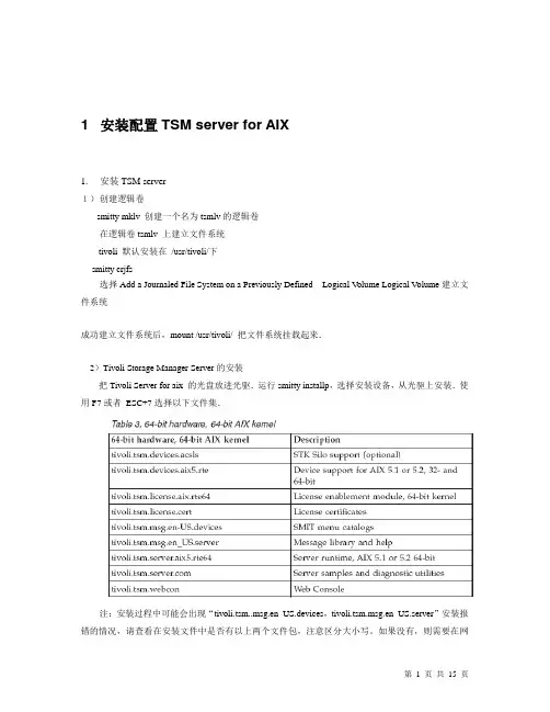 TSM实施