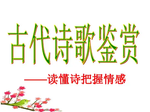 诗歌鉴赏(读懂诗)详解