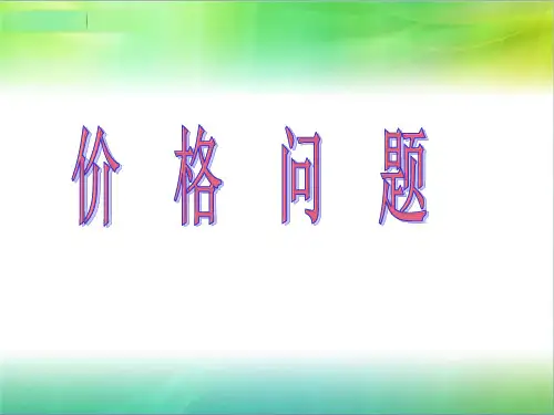 价格问题)讲课课件.ppt1