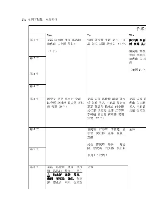 杭电青协干事新无课表