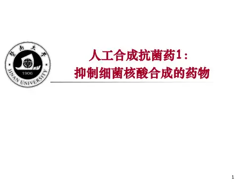 抑制细菌核酸(DNA)合成的抗菌药