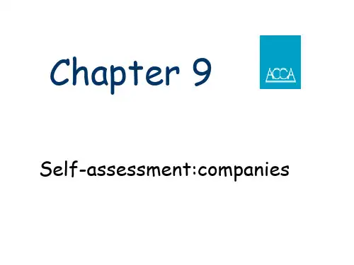F6 Taxation Chapter9