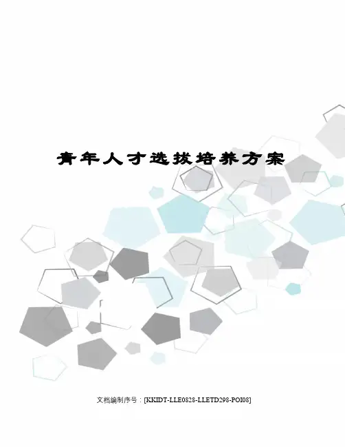 青年人才选拔培养方案
