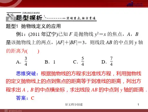 2020新课标改编版第2章 2.4.1 抛物线及其标准方程 _6-10