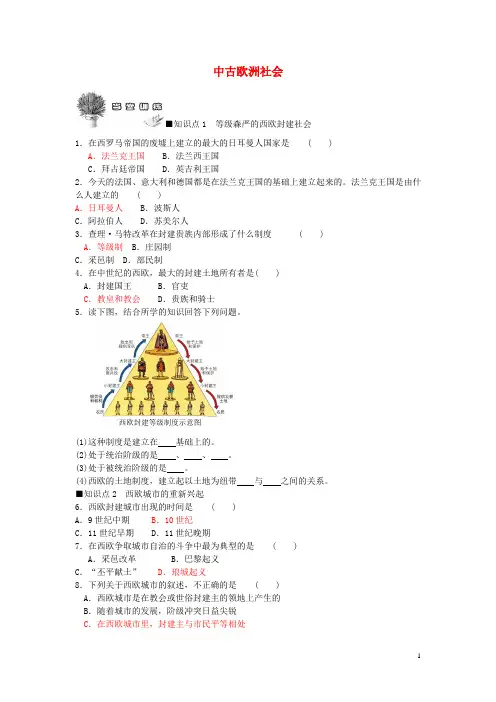 中古欧洲社会