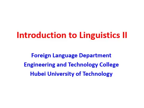大学语言学LecturePonology精品PPT课件