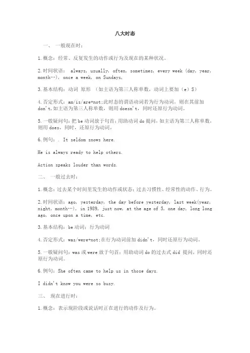 八大时态