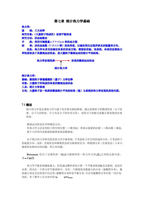 统计热力学