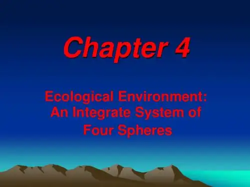 环境生态学Chapter 4