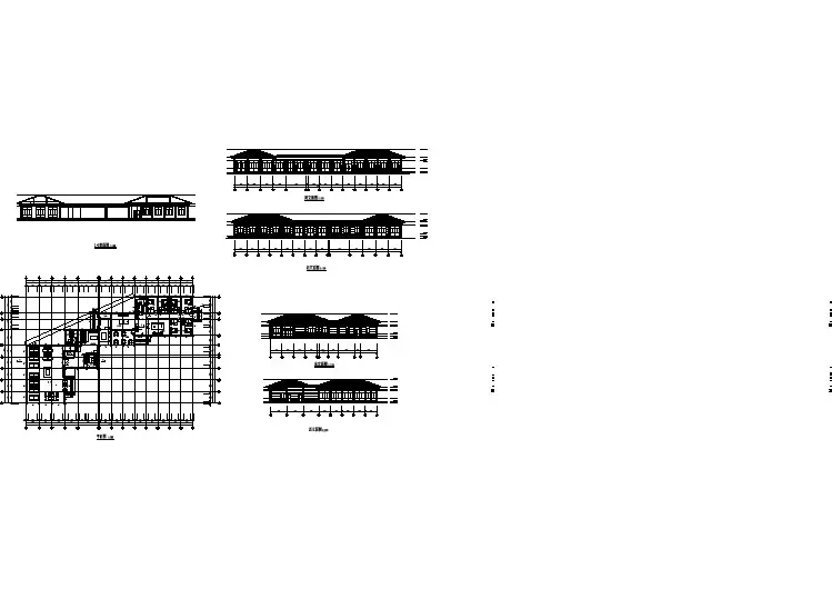 某食堂建筑设计施工图纸(共6张)