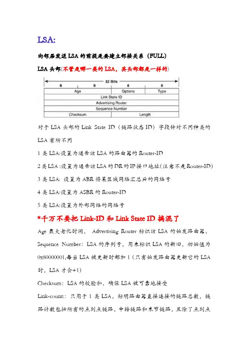 各类LSA