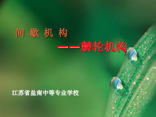 棘轮机构公开课