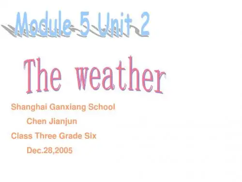 The-Weather上海教育版