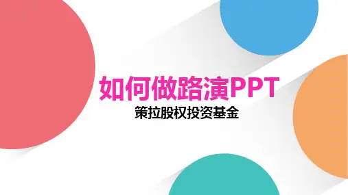 项目融资路演PPT内容提纲