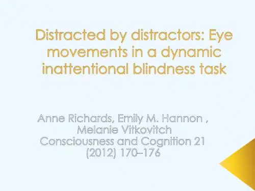 Distracted by distractors Eye movements in a dynamic inattentional blindness task
