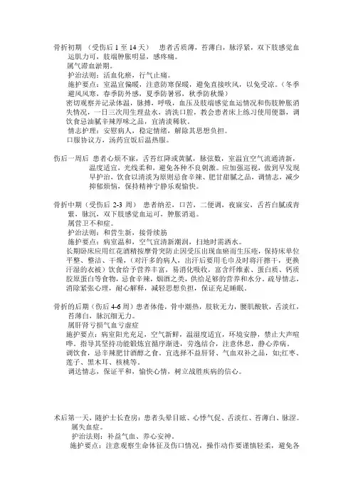 中医护理文书 Microsoft Word 文档