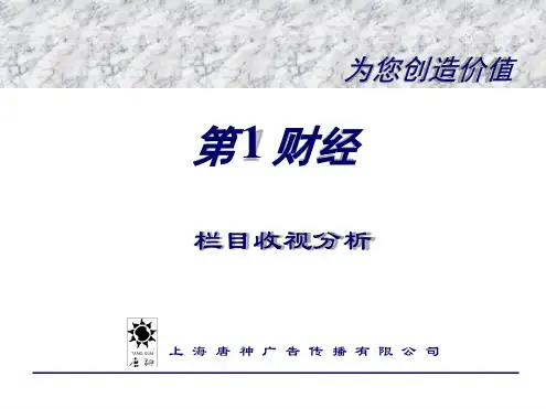 东方卫视第一财经栏目收视分析