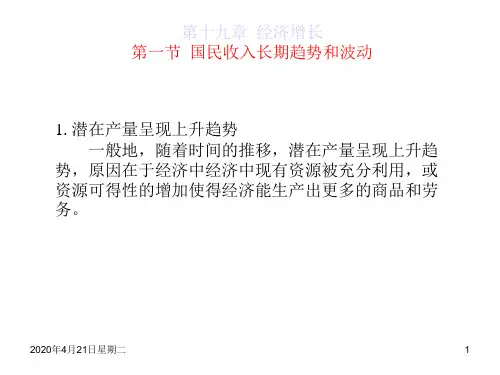第19章 经济增长和经济周期理论
