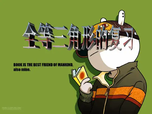 全等三角形的判定复习
