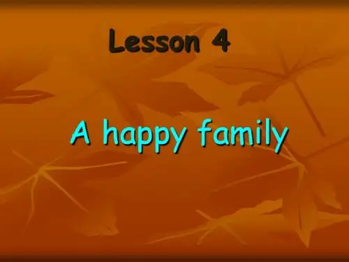 Lesson 4