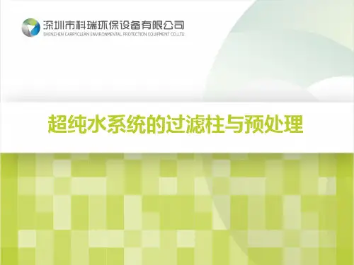 超纯水系统的过滤柱与预处理