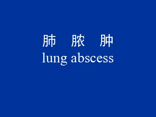 肺脓肿(