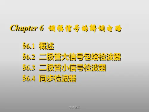 调幅信号的解调