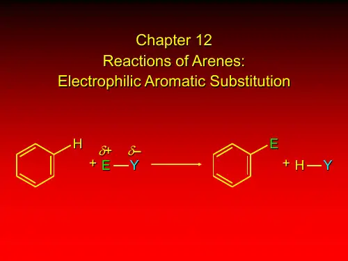 惯-Chapter 12Reactions of ArenesElectrophilic Aromatic Substitut