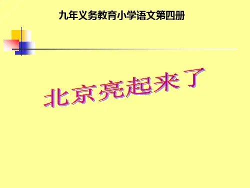 14北京亮起来了精品PPT课件