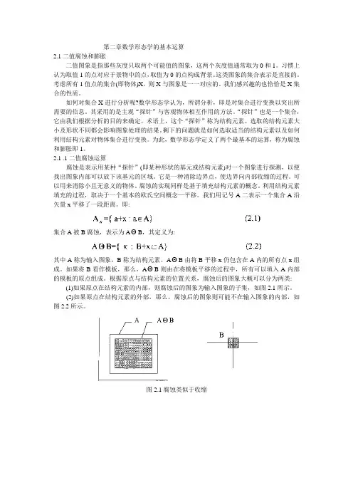数学形态学的基本运算