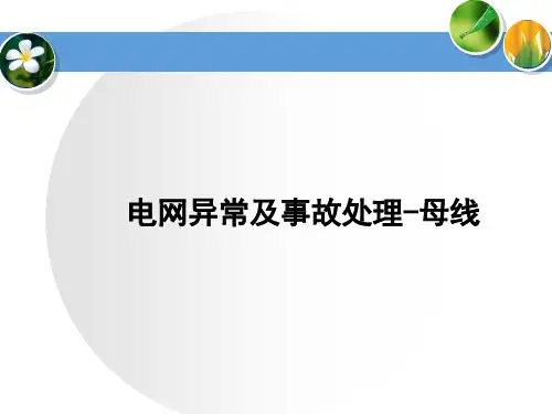 电网异常及事故处理-母线(ppt文档可编辑修改)