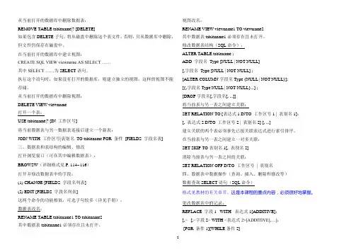 vf常用命令(全)