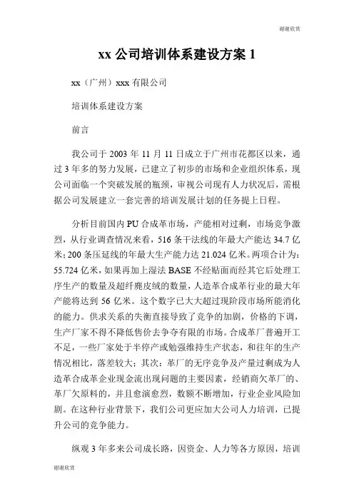公司培训体系建设方案.doc