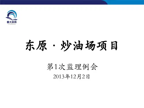监理例会PPT模板
