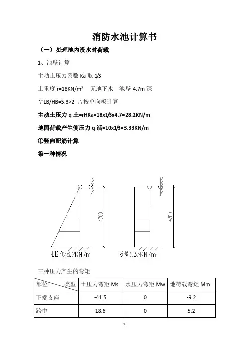 消防水池计算书 2