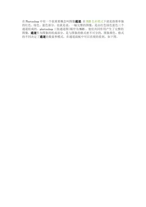 详细讲解photoshop通道的使用和分类